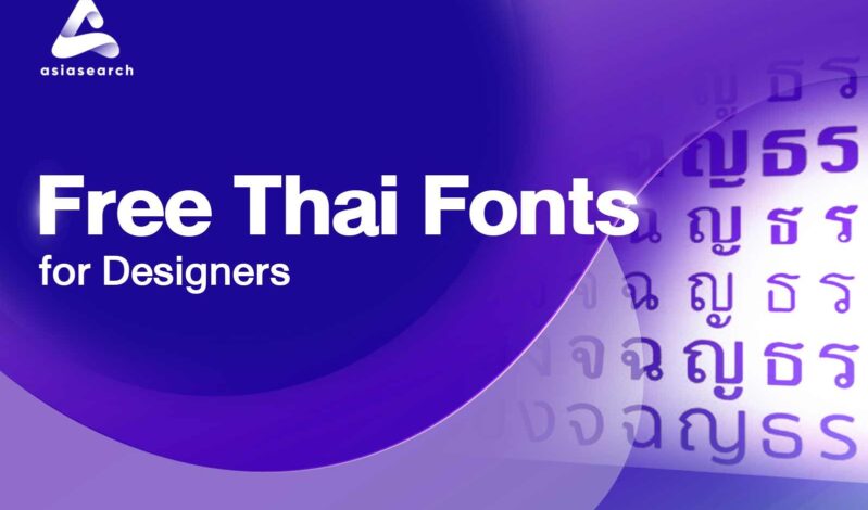 Free Thai Fonts for Designers